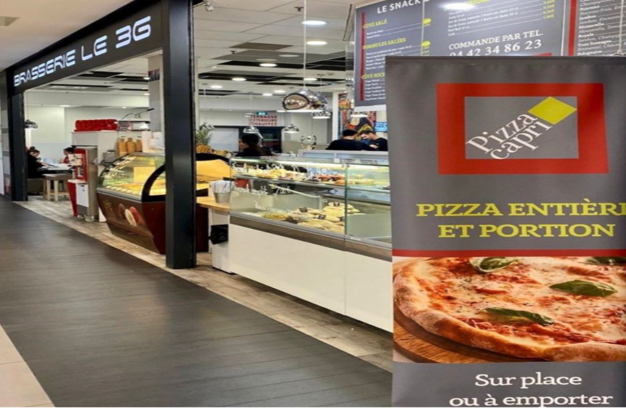 Photo de la devanture de pizza capri Plan de Campagne