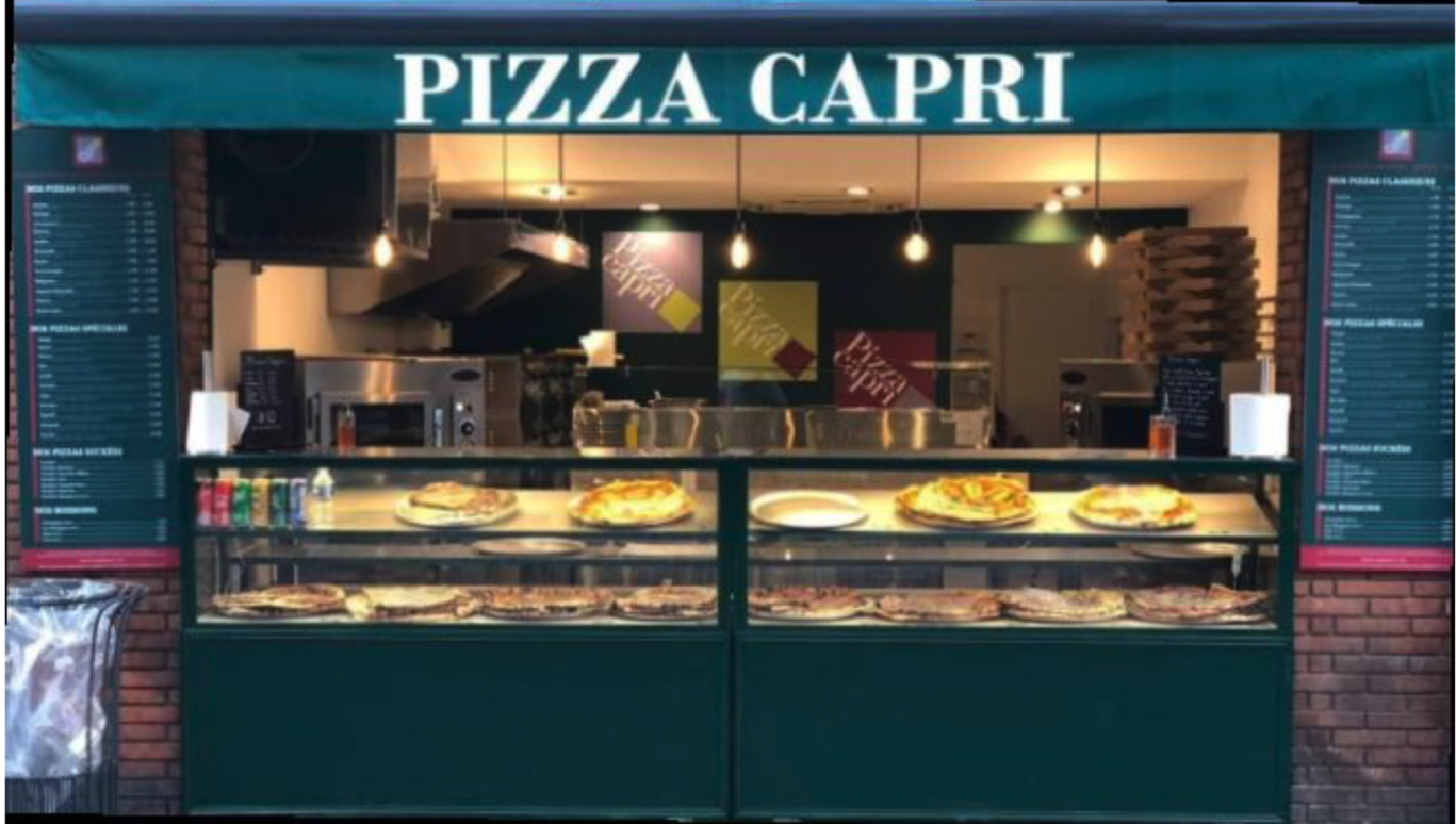 Photo de la devanture de pizza capri Toulouse